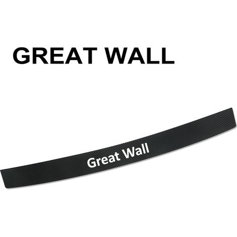 (Pour GREAT WALL) Autocollant de pare-chocs arrière de voiture, accessoire auto, protection de bord de coffre, autocollant en fibre de carbone compatible avec GREAT WALL, HAVAL H6, H9, M6, F7, POER WE (1/5)