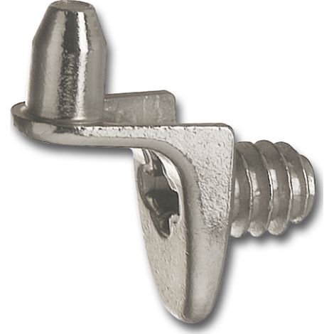 Bodenträger Drill zum Anschrauben, Bohr ø 5 mm, Zink vernickelt, VPE 100 ST