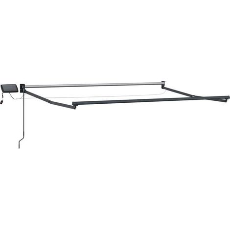 Store banne électrique rétractable, gris anthracite, 2,5 x 2 mètres (1/5)
