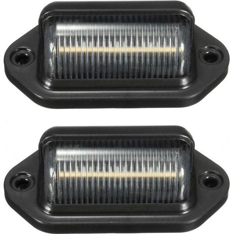 pezzi - Luce targa a 6 LED per auto, lampada targa a LED universale per camion (1/4)