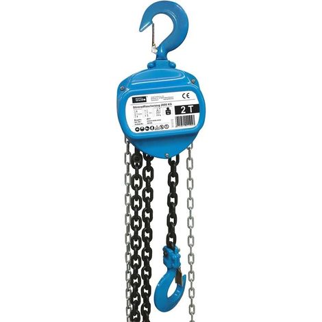 Palan à chaine 2 tonnes - Chaine de commande 2,5 m / de charge 3 m (1/3)