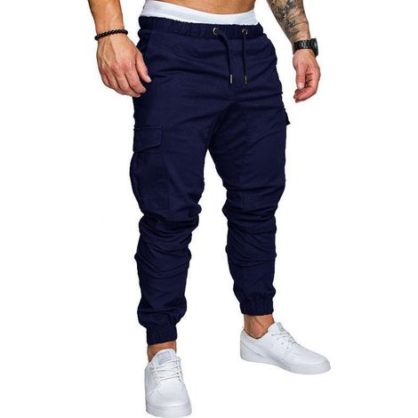 1 pantalon de travail, multipoches, tissé, moulant, pour homme (1/5)