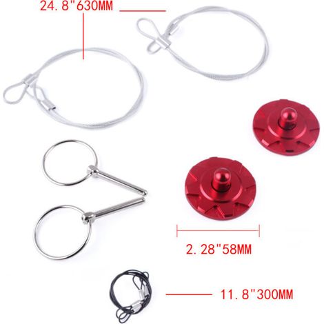 Antivol de capot/antivol de capot moteur avec câble, antivol de capot bleu, un antivol de capot bleu, modification personnalisée.