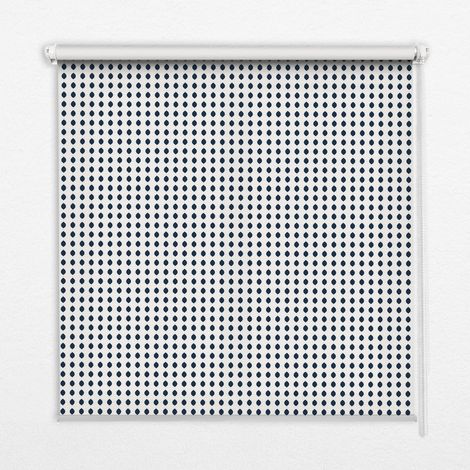 Store Enrouleur Intérieur pour Fenêtre - Store Tamisant - Store Enrouleur qui Laisse Passer la Lumière - Store Brise-Vue - Store  - Store pour Intérieur - (100 cm x 140 cm) - Ovales noirs