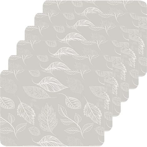 Lot de 6 sets de table motifs feuillage ROMIE (1/3)