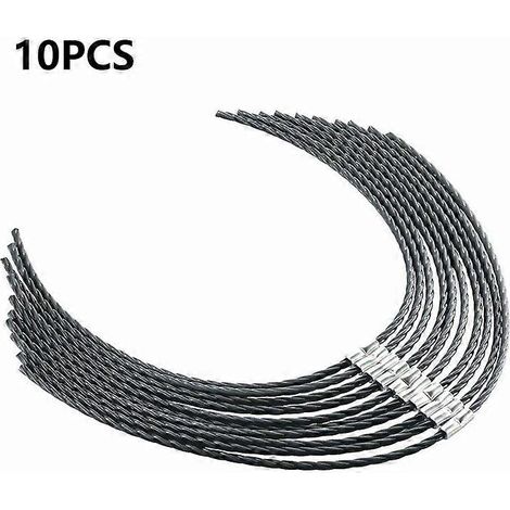 10 pièces de fil de coupe en nylon compatible avec les tondeuses Bosch AFS 23-37, avec boucle F016800431 (1/5)