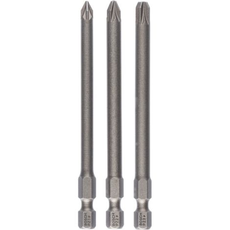 Bosch Schrauberbit-Set Extra-Hart, 3tlg. PZ1, PZ2, PZ3, 89 mm - 2607001761 (1/5)