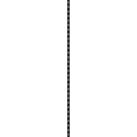TrendLine Wandschiene 1-reihig schwarz 150 x 2,5 cm