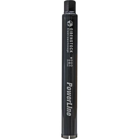 EIBENSTOCK Couronnes de forage diamantées à eau 1¼" Powerline, Ø 62 mm, longueur utile 450 mm - 36E06200
