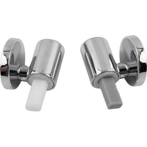 Lot de 2 Kit de Fixation pour abattant WC Traditionnel et Contemporain avec charnières à Fermeture Douce à dégagement Rapide, Charnières de Fixation supérieure, Kit de Remplacement pour WC (1/5)