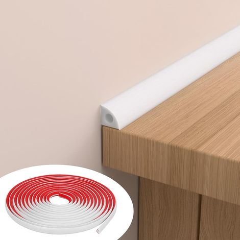 Moulure Quart de Rond Flexible 10 m Profilé Creux Autocollant (1/5)