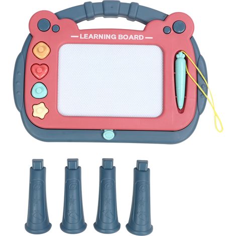Magnetische Zeichentafel für Kinder, 4-farbige Blöcke, für frühe Zeichenerlernprozesse. (1/5)