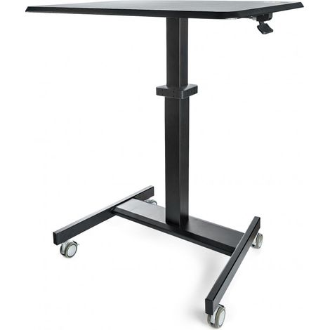 Startech Ergonomischer Stehschreibtisch Mobil Schwarz Verstellbar