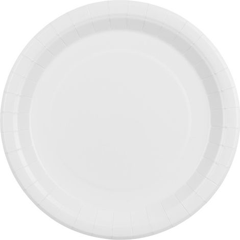 Platos de papel blancos de 23 cm, 6 unidades (1/5)