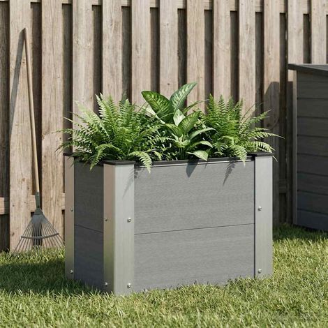 vidaXL Jardinière surélevée Gris 50 x 30 x 36 cm (1/5)
