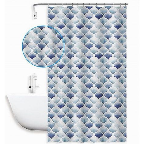 Trade Shop - Copy Of Tenda Per Doccia Vasca Da Bagno Galassia Impermeabile 180x200cm Con Anelli 79218 - (1/3)