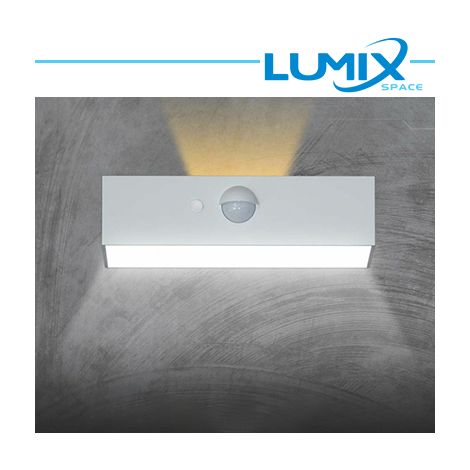 Lampada da parete solare LED 2 vie - senza fili con sensore pir