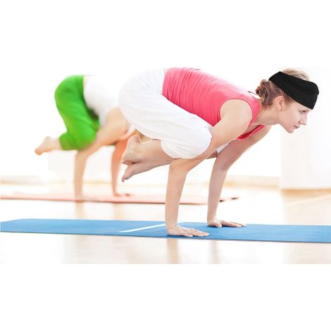 Bandeau en coton respirant pour cheveux, idéal pour la course, le yoga ou l'entraînement physique (lot de 2). (1/5)