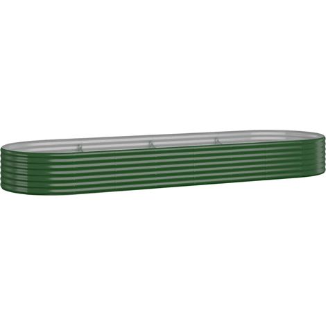 Maison Exclusive - Hochbeet Verzinkter Stahl 322x100x36 cm Grün