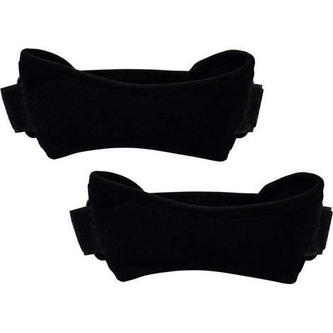 Genouillere - Support Pour Rotule - 18 Cm - Ajustable Avec Cordons - Pour Course A Pied Escalade Volleyball Football Basket - 2 Unites (1/5)