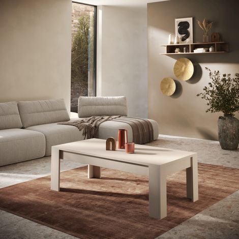 Table basse moderne coloris cachemire Rosine (1/2)