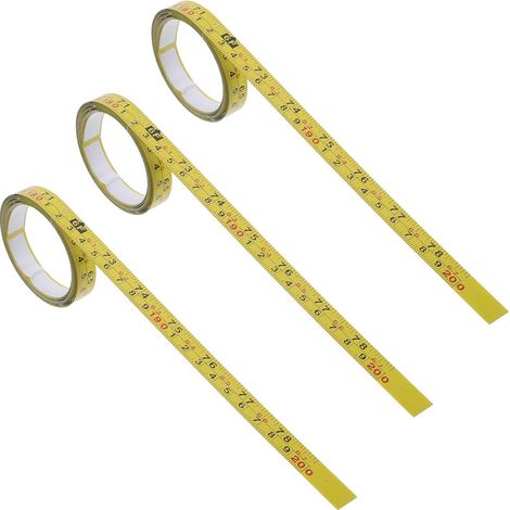 Règle adhésive en acier au carbone, échelle métrique et impériale (1/5)