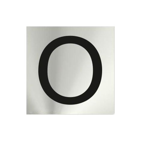 Señal informativa de acero inoxidable por letras (O) de 0'8mm 50 x 50 mm SEKURECO (1/2)