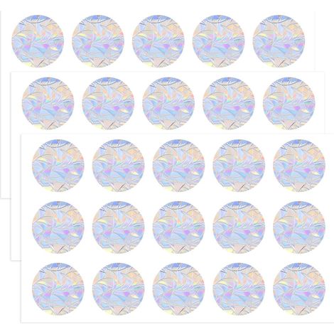 Autocollants fenêtre protection oiseaux stickers anti-collision pour vitres transparentes sans colle suncatcher décoratif arcenciel adhésifs statiques réutilisables porte verre intérieur extérieur (1/5)