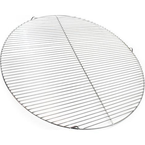 Wiltec – Grille de barbecue ronde 80 cm – Acier inoxydable V2A – Barres de 4 mm pour cuisson uniforme – Compatible charbon et gaz