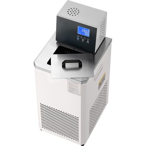 Circulateur réfrigérant de laboratoire, -30 °C à 100 °C, 6 L, double circulation interne et externe, pompe de refroidissement à eau, bain-marie à recirculation pour laboratoire (1/5)