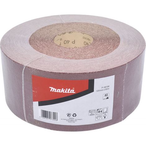 Makita Schleifpapier-Rolle 120 mm x 50 m, Körnung 40