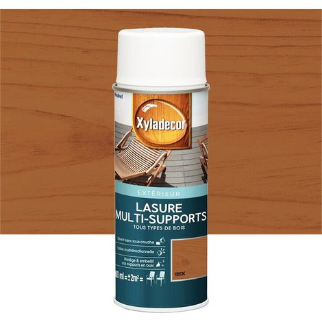 Lasure Xyladécor Multi-supports aérosol Teck 0,4 L (1/3)