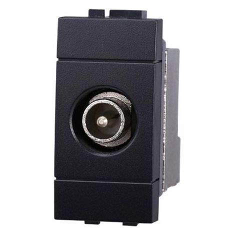 Ettroit Serie Space Presa Tv Connettore Maschio Nera Compatibile Bticino Living LN2250