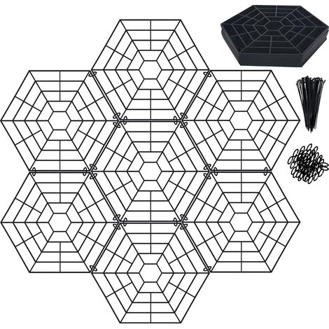 Grilles flottantes de Protection pour étang , Filet en Plastique léger, Protection Flottante Contre Les hérons et Les nuisibles Noir (1/5)