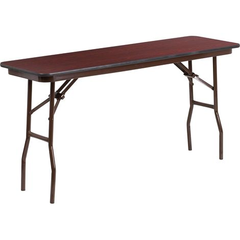 Table d'entraînement Pliante en Acajou Haute Pression de 1,5 m (l x P x H) 45,7 x 152,4 x 76,2 cm (1/3)