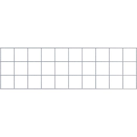 Grille de Gabion à l’unité - Dimensions: 100 cm x 30 cm - mailles de 10 x 10 cm - Made in Germany (1/5)