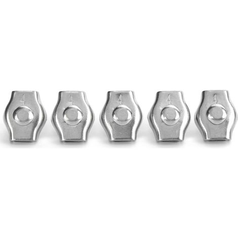 5PCS Pinces Simplex en Acier Inoxydable pour Câble, Attache Marine Fixation pour Levage 4mm (1/5)