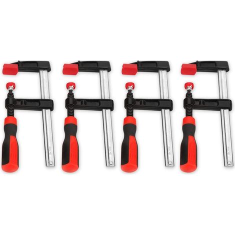 Pinces à tige 4 pièces, pinces à sertir forgées en forme de F pour le travail du bois et les barres d'armature (1/5)