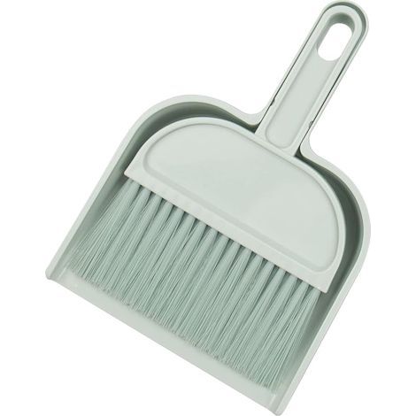 Mini ensemble de pelles Mini pelle à poussière ensemble de 2 pièces Mini brosse à poussière Petit balai pelle à poussière ensemble de brosses à poussière pour enfants et adultes cuisine (1/5)