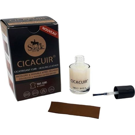 Cicatrisant Cuir incolore SOFOLK : soude et répare entailles et accrocs ouverts