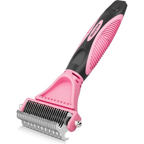 Morpilot Spazzola per Cani, Spazzola Cane Pelo Lungo, Corto, Medio, Toelettatura Professionale, Pettine Cane e Gatto per Rimuovere Peli Superflui e Sbrogliare Nodi, Riduce del 90% Rosa (1/5)