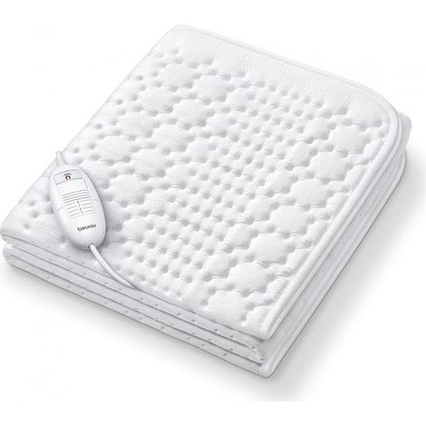 BEURER coperta riscaldante 130x75cm 50W 3pz. lavabile in pile BSS bianco TS 19 (1/5)