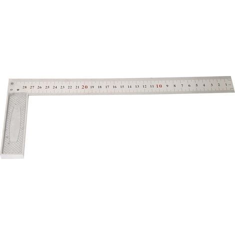 Équerre droite 90° en aluminium, modèle Standard 30 cm, haute précision (1/5)