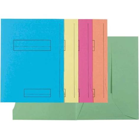 EXACOMPTA Paq.50 subcarpetas 3 solapas 210g 5 colores surtidos