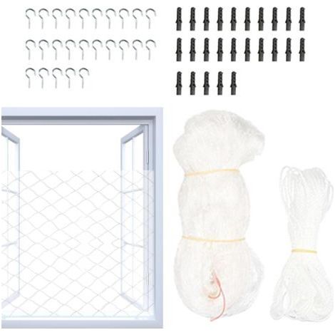 Balcony Net, Anti-Fall Cat Safety Fence, Heavy Duty Pet Barrier, Weatherproof Protective Net, for Balcony, Stairs, Door, Window, Port (1/5)