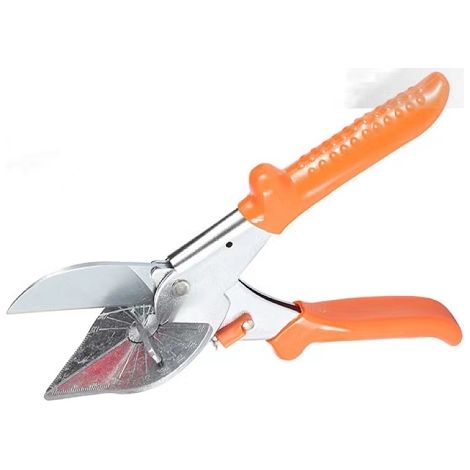 Ciseaux d'angle couteau d'angle multifonctionnel noir poignée antidérapante outil à main pour couper du bois fin Ciseaux à angle réglable 227.5cm (orange)