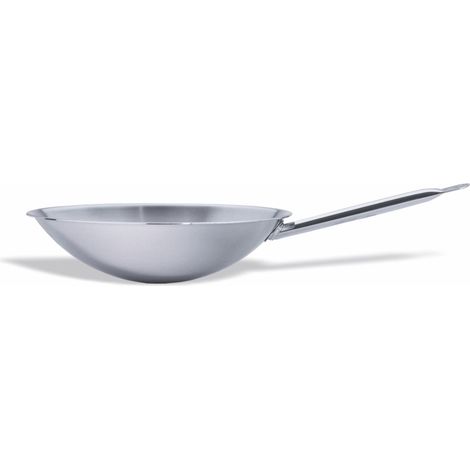 Wok Inox à Fond Rond 36 cm - Pujadas