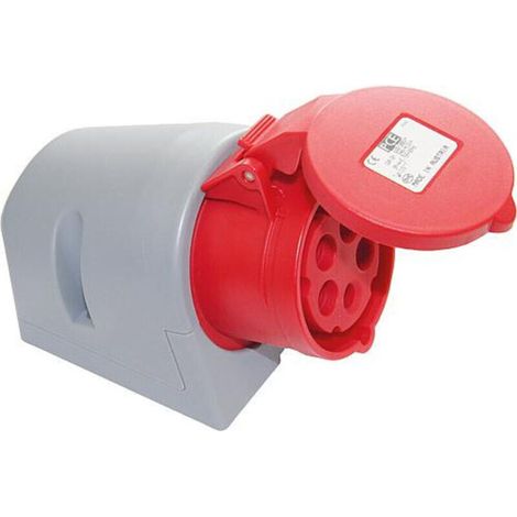 Presa a muro femmina CEE 16A a 5 poli 115-6tt 400V, 1 pz. (1/3)