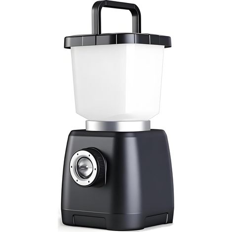 6000mAh Solar Hand-Crank Camping Lantern, Rechargeable LED Tent Light, 22-Hour Operating Time, USB Charger, Portable Outdoor Camp Lamp, Emergency Light (1/5)