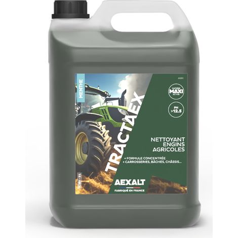 Aexalt – Nettoyant dégraissant alcalin pour engins agricoles – Élimine graisses et salissures – Facilement rinçable – Brillance sans traces – TC281